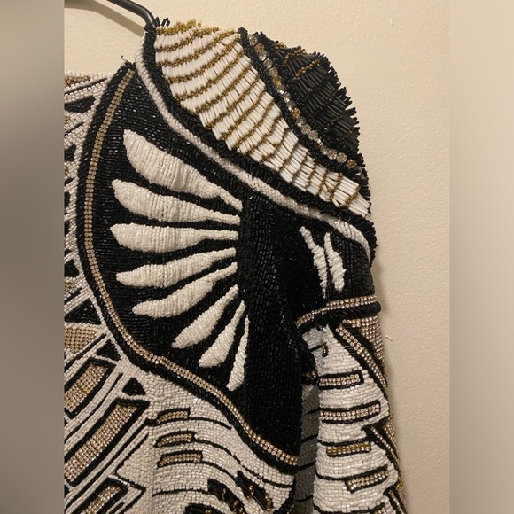 Balmain H&M Rhinestone Beaded Embellished Dress US 8 RARE New Years Party - Picture 12 of 16